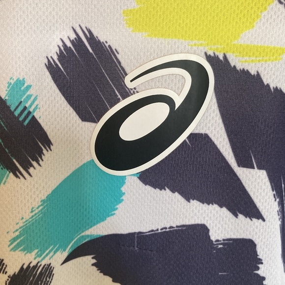 Asics Men's Match Graphic Short Sleeve - Multi/White - Picture 2 of 6